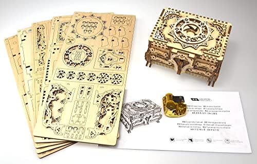 3D Wooden Puzzle Music Box - Antique Case