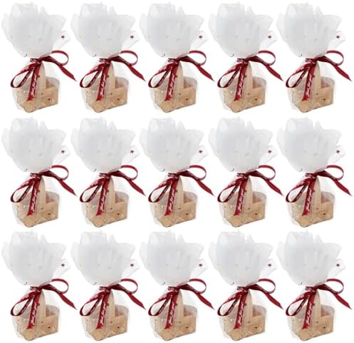 15Pcs Mini Woven Baskets with Handles for Wedding and Crafts