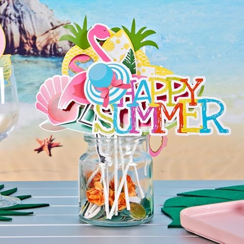 SUNBEAUTY 12 Pcs Summer Photo Booth Props