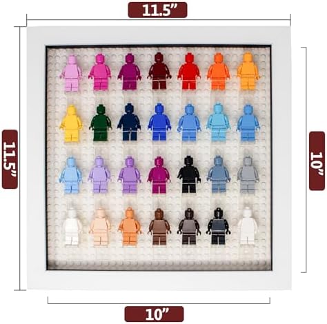 Poster Palooza 10x10 White Shadow Box for Miniature Figures