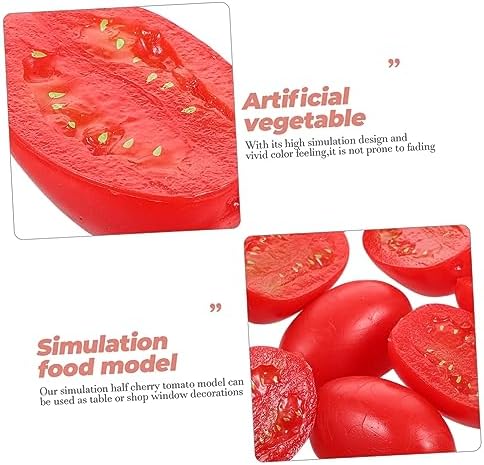 Healifty 10pcs Simulated Half Cherry Tomato Decor