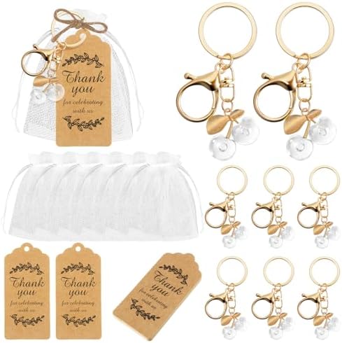 20 Piece Cherry Keychain Gift Set for Events
