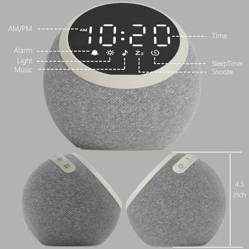 JALL White Noise Machine with Night Light and Alarm Clock