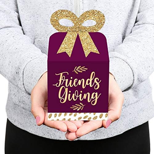 Big Dot of Happiness Friendsgiving Favor Boxes Set of 12