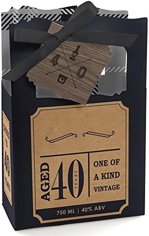 40th Birthday Favor Boxes Set of 12