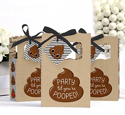 Big Dot of Happiness Poop Emoji Party Favor Boxes Set of 12