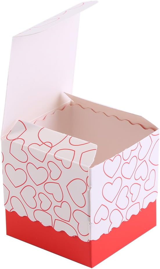 50Pcs Red Candy Boxes for Party Favors and Gifts