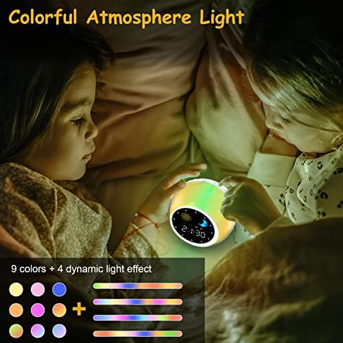 Kids Alarm Clock with Wake Up Light and Music Player