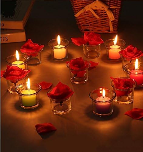 Clear Chunky Glass Votive Candle Holders 6 Count