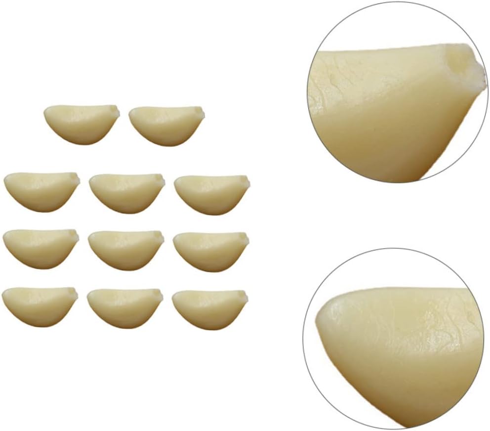10pcs Lifelike Garlic Cloves Artificial Photo Props