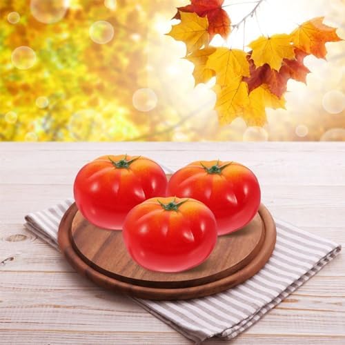 6pcs Foam Tomato Artificial Vegetable Home Decor Photo Prop