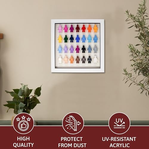 Poster Palooza 10x10 White Shadow Box for Miniature Figures