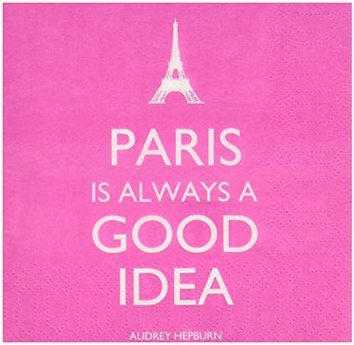 Funny Cocktail Napkins - Paris Is Always A Good Idea