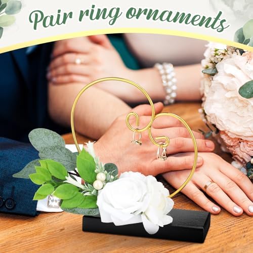 Wedding Ring Holder Heart Shaped Flower Girl Basket Display Stand