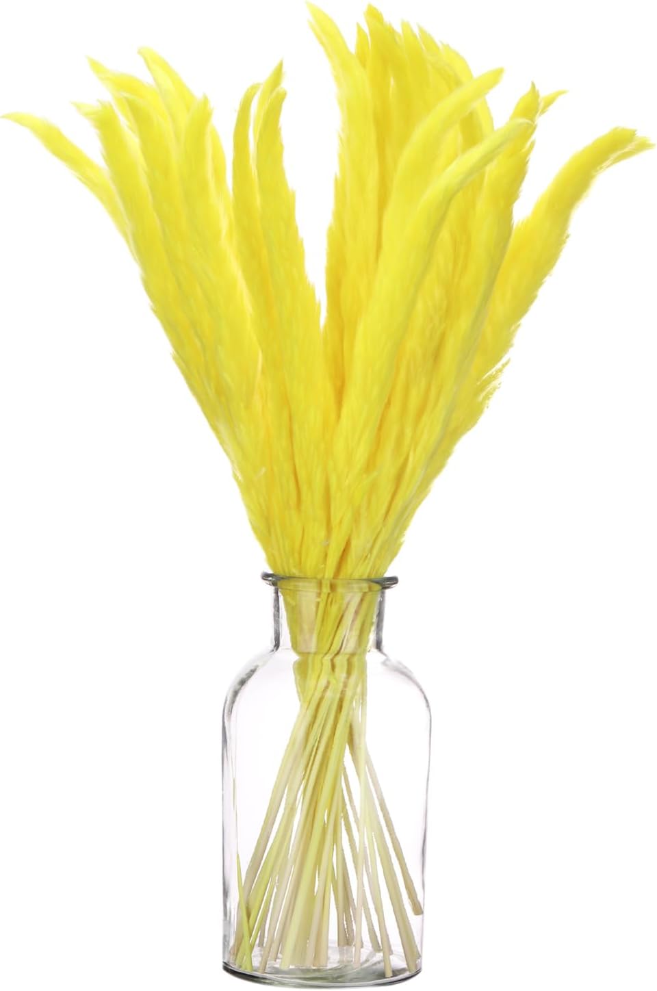 MECCANIXITY 30PCS Yellow Pampas Grass Decor