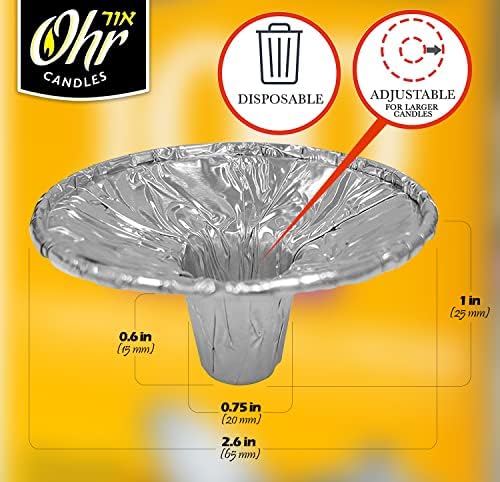 Ohr Candles Extra Heavy Drip Cup Holder 100 Pack