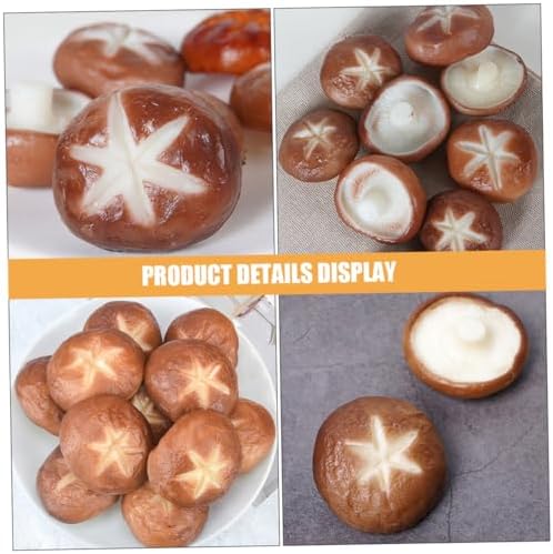 5pcs Realistic Shiitake Mushroom Photo Prop