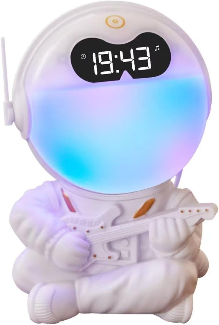 Astronaut Kids Sunrise Alarm Clock with Bluetooth Speaker