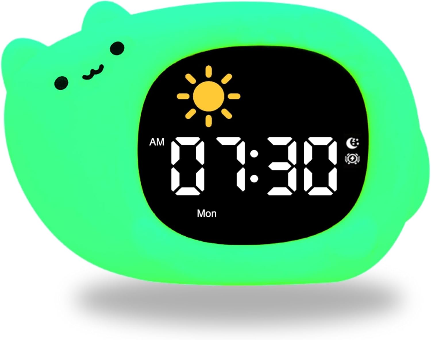 Kids Alarm Clock with Night Light and White Noise