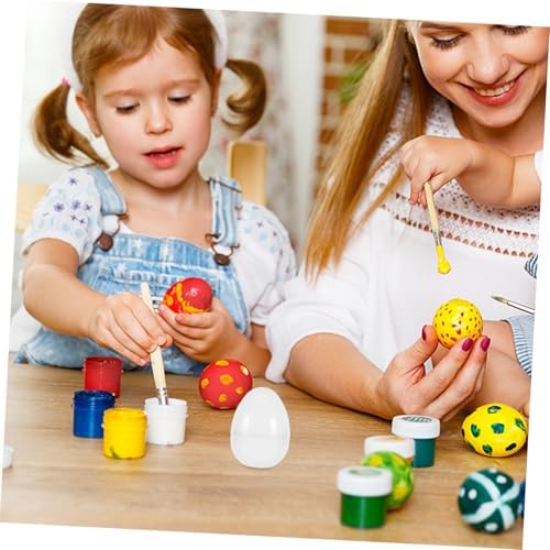 6Pcs Jumbo Transparent Fillable Easter Eggs for Parties