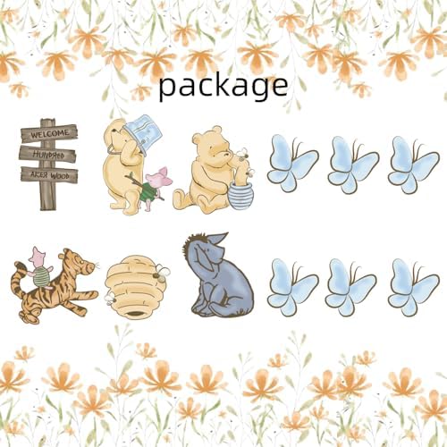 Winnie The Pooh Cake Topper Kit 12PCS