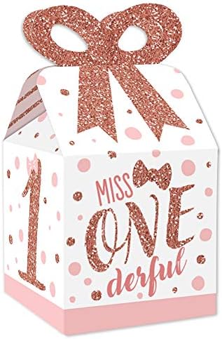 Big Dot of Happiness 1st Birthday Bow Box Set of 12