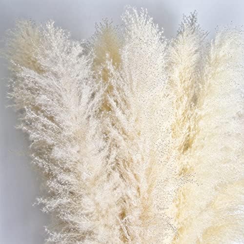46 Inch Ivory Pampas Grass Decor Set of 10