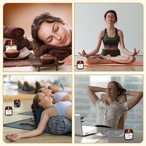 MTLEE 10 Jar Christian Scented Candles Stress Relief Aromatherapy Gifts