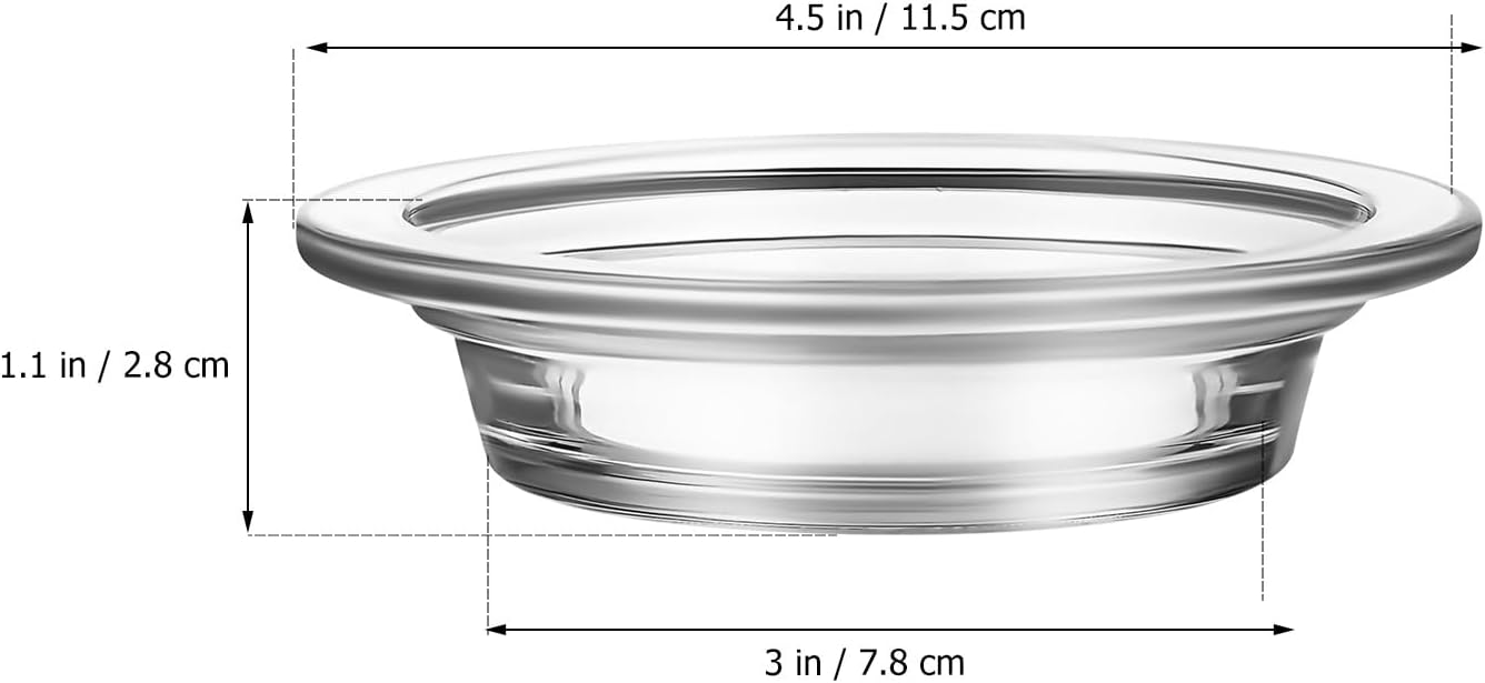 Homoyoyo 2PCS Wax Warmer Replacement Dish Glass