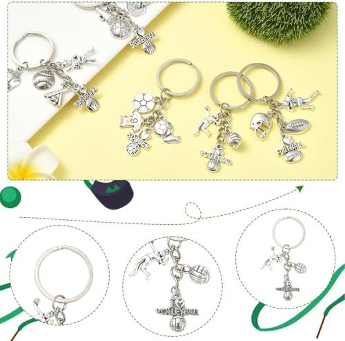 UR URLIFEHALL 5 Piece Alloy Sports Keychain Set