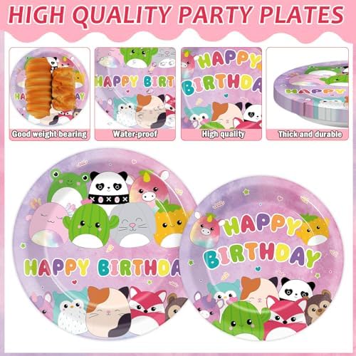 96Pcs Cute Animal Birthday Decorations Set
