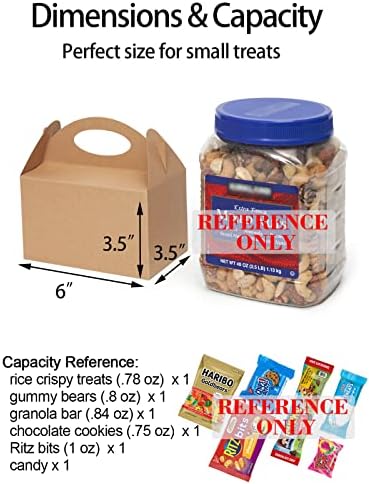 Happyhiram 25 Ct Party Treat Boxes Kraft Brown