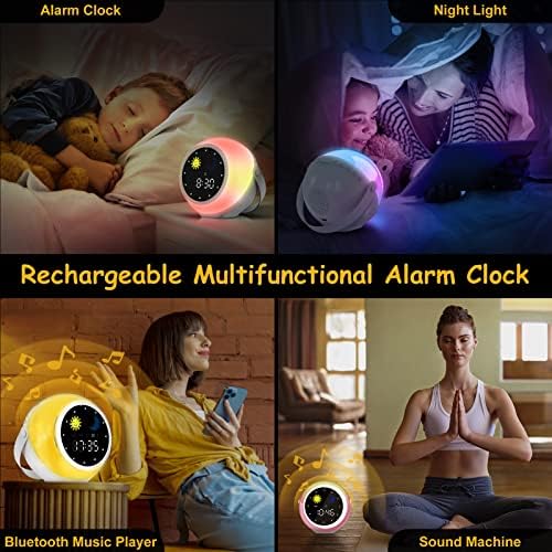 Kids Alarm Clock with Wake Up Light and Music Player