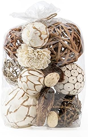 ANDALUCA Natural Tones Decorative Balls for Vases and Bowls