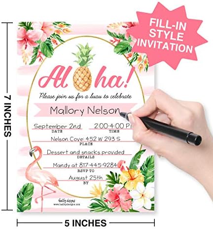 Hadley Designs Pool Party Invites for Girls and Kids