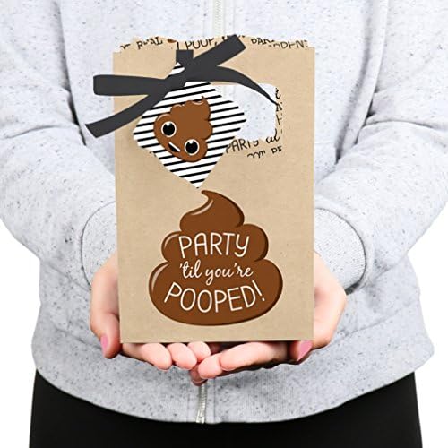 Big Dot of Happiness Poop Emoji Party Favor Boxes Set of 12