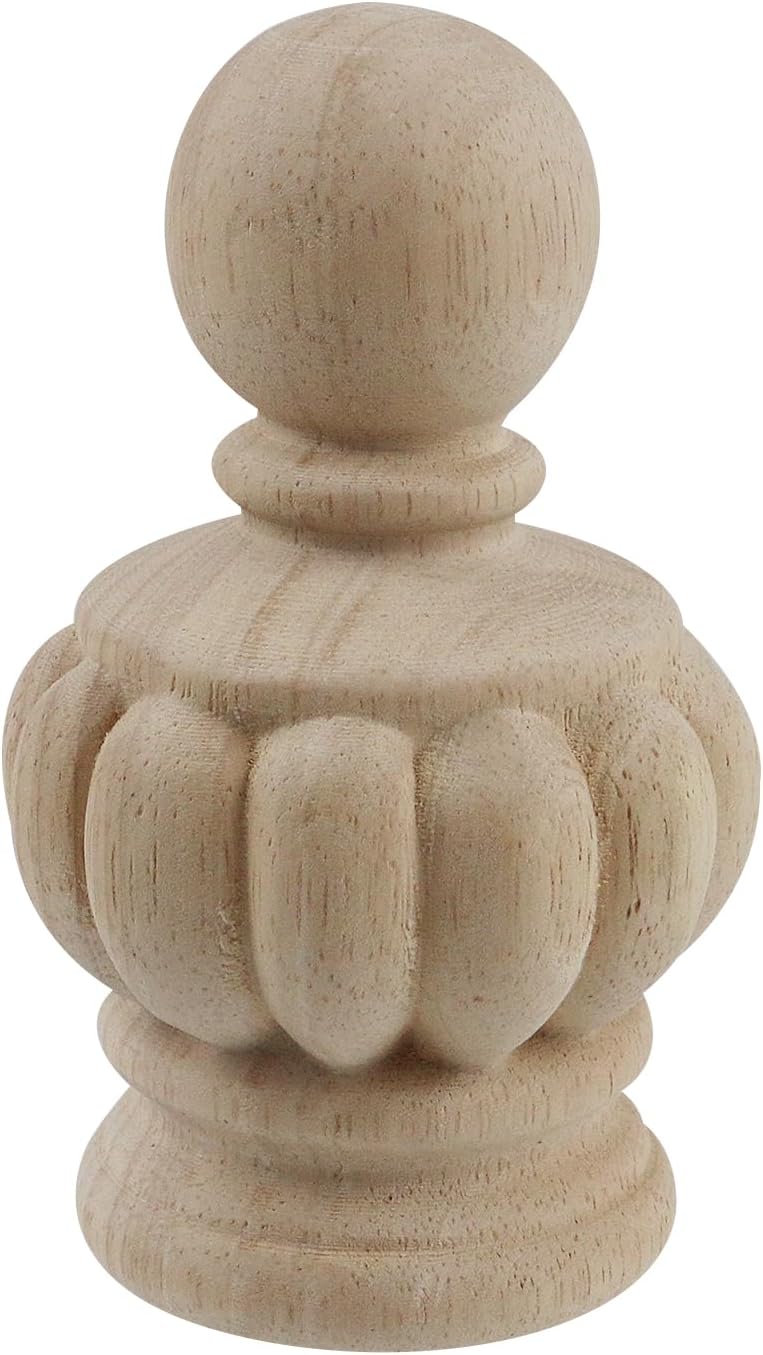 Chinflly Decorative Wood Finials Pack of 1
