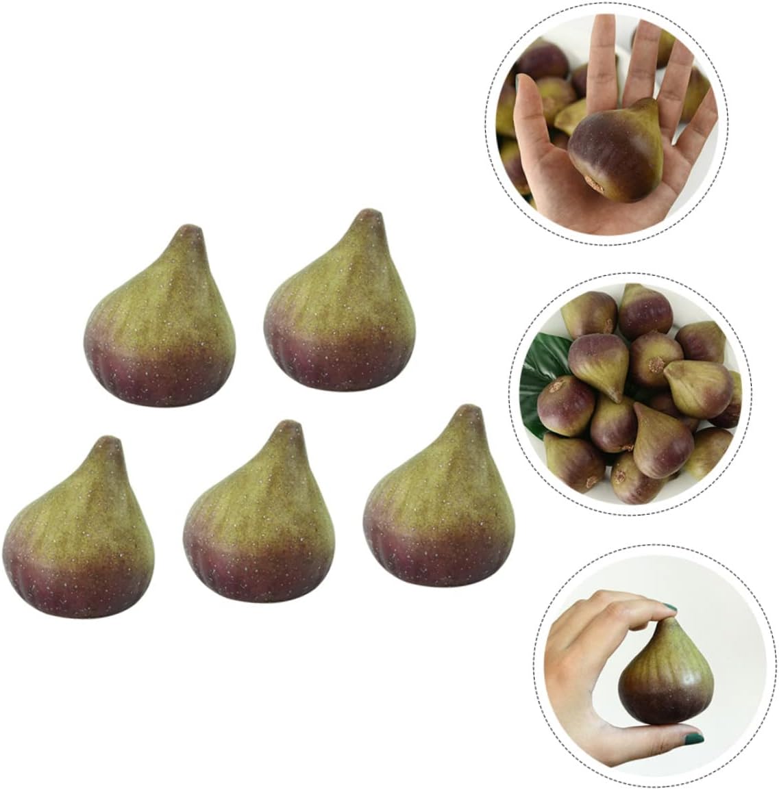 ABOOFAN 5Pcs Artificial Fig Fruit Models Decorative Props
