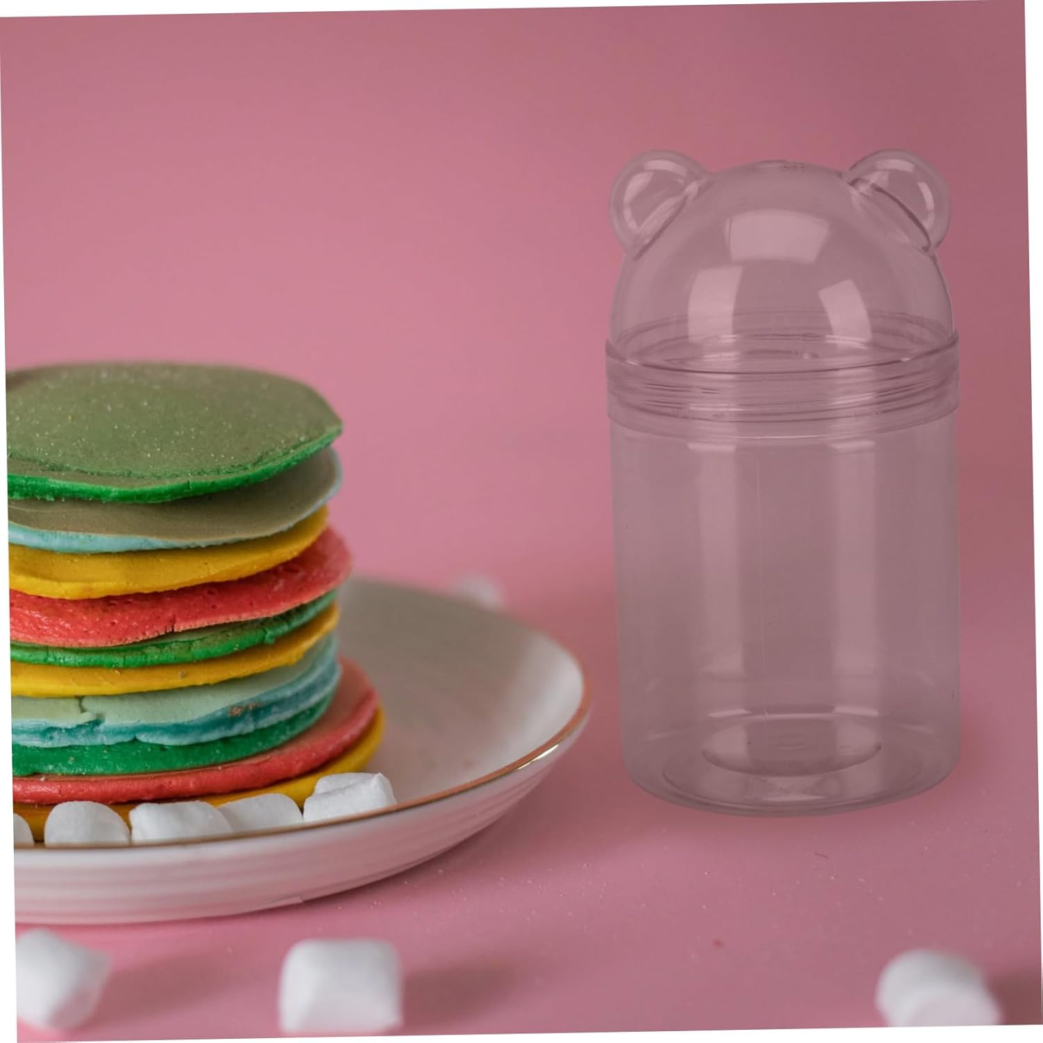 8pcs Transparent Candy Storage Bottles for Parties and Weddings