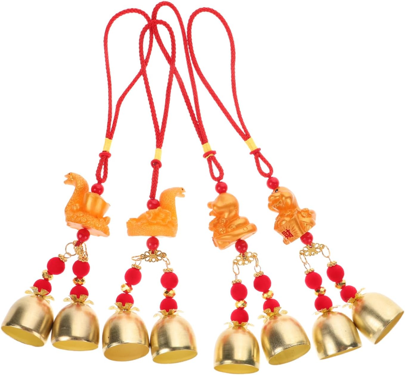 2025 Chinese New Year Snake Red Tassel Decorations 4pcs