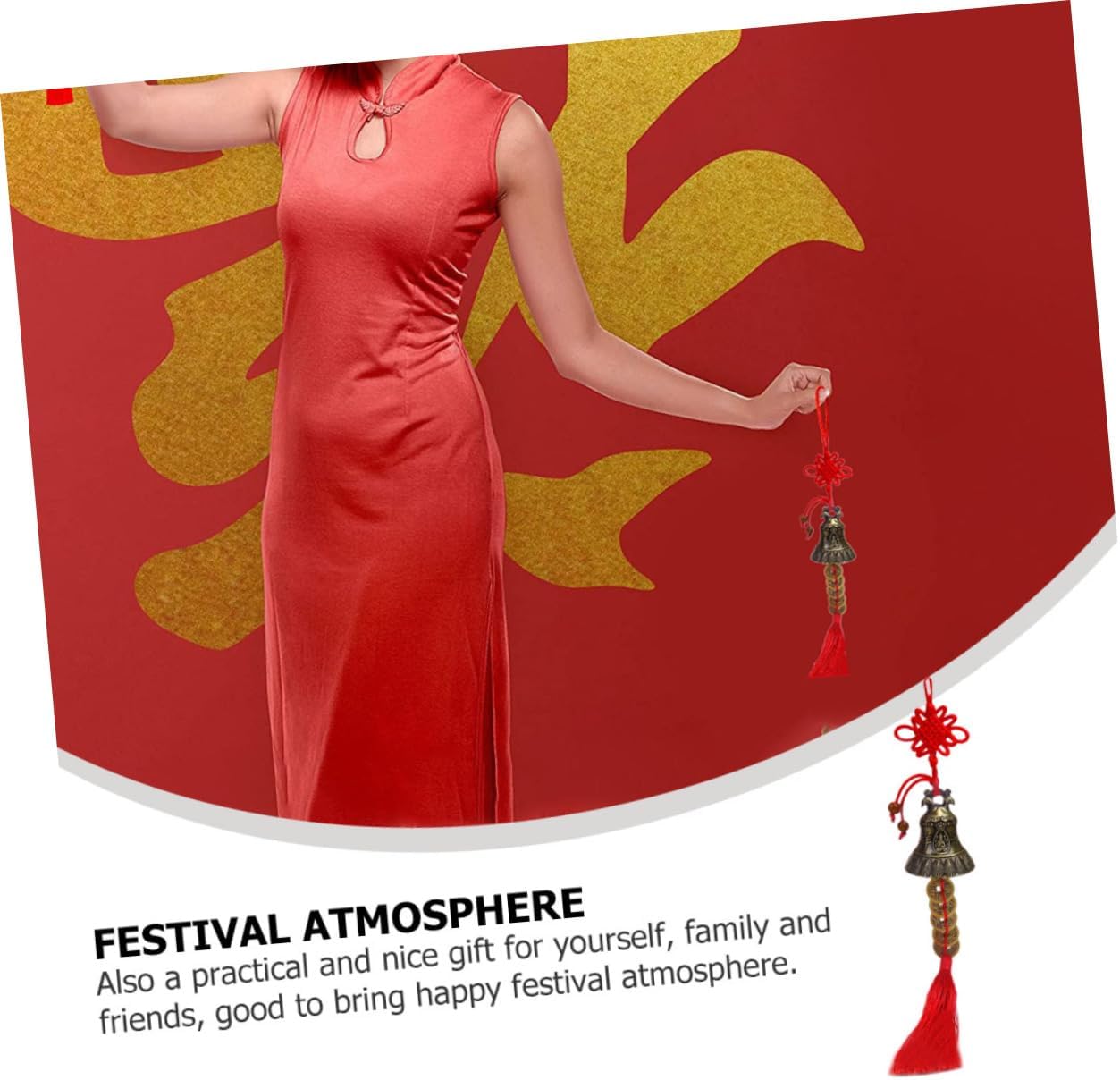 Wakauto Tassel Pendant Feng Shui Bell Imitation Chinese Knot