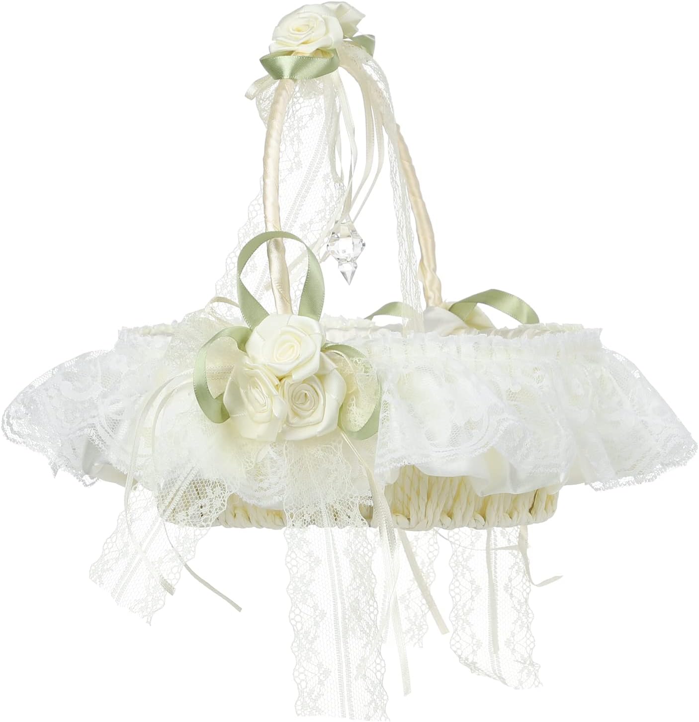 Lvory Large Flower Girl Baskets for Weddings