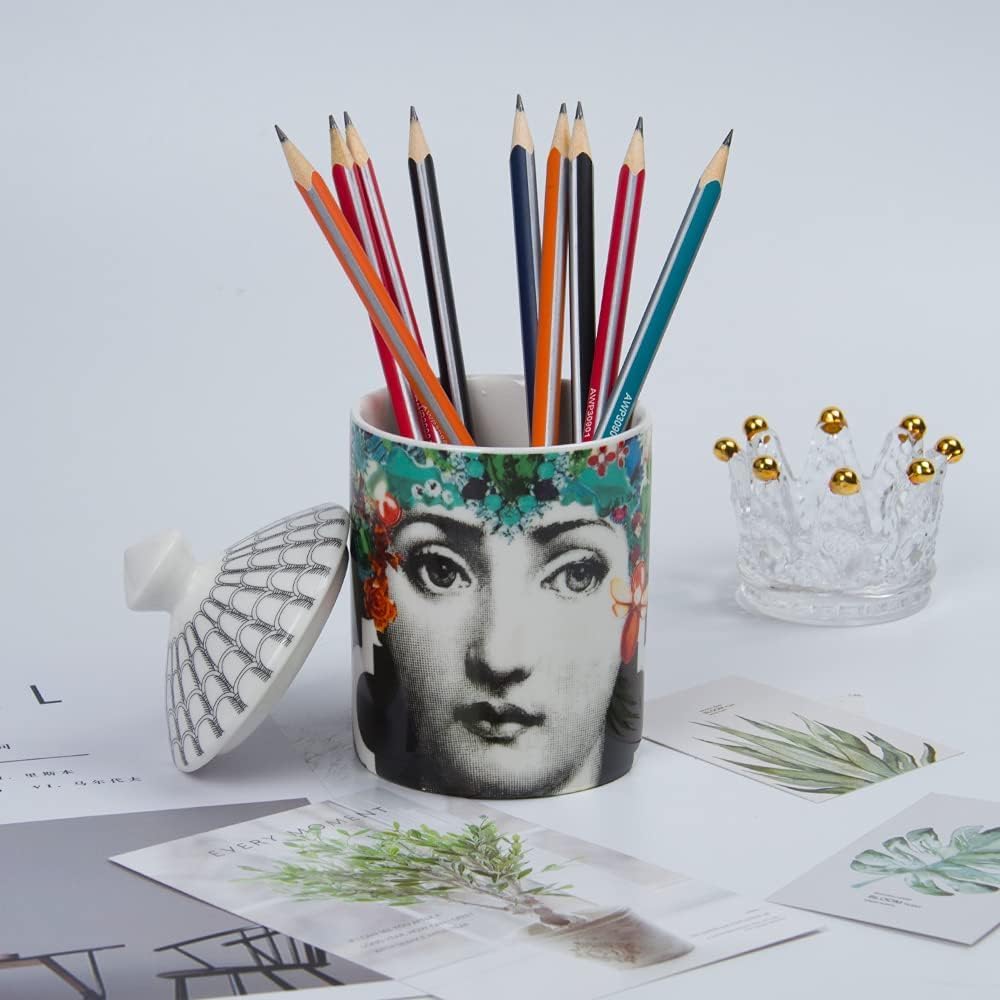 Lina Cavalieri Ceramic Aromatherapy Candle Jar