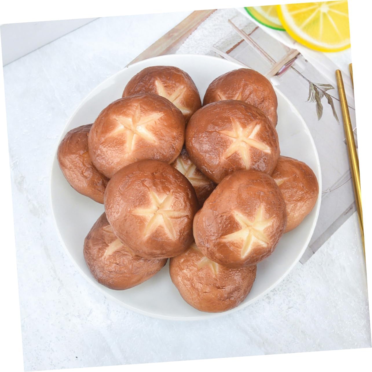 5pcs Realistic Shiitake Mushroom Photo Prop