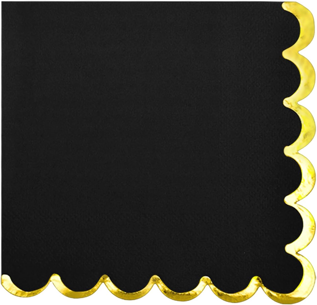 200 Pack Black Gold Foil Cocktail Napkins for Themed Events