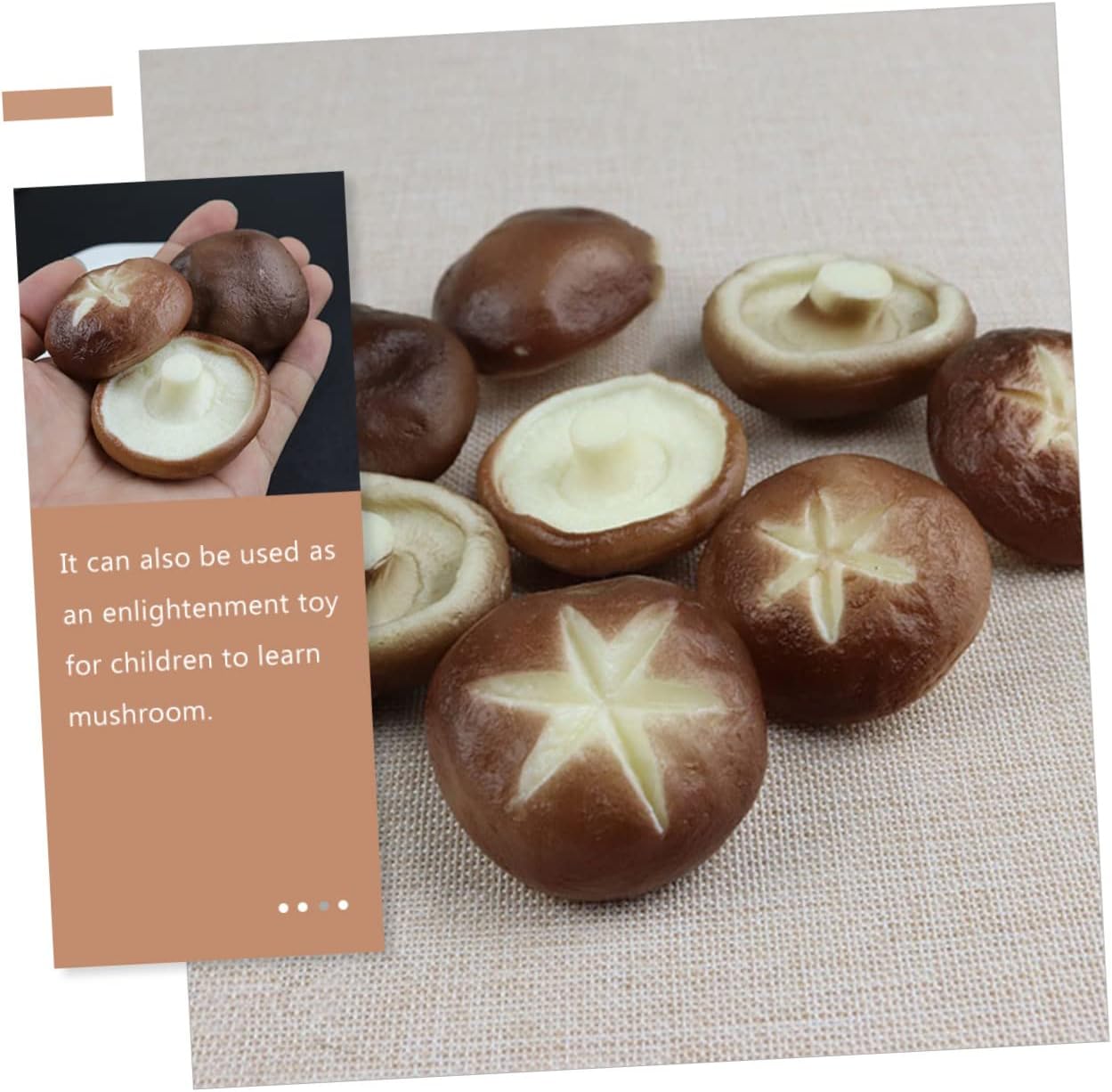 Valiclude 6Pcs Decorative Fake Mushroom Models for Photography