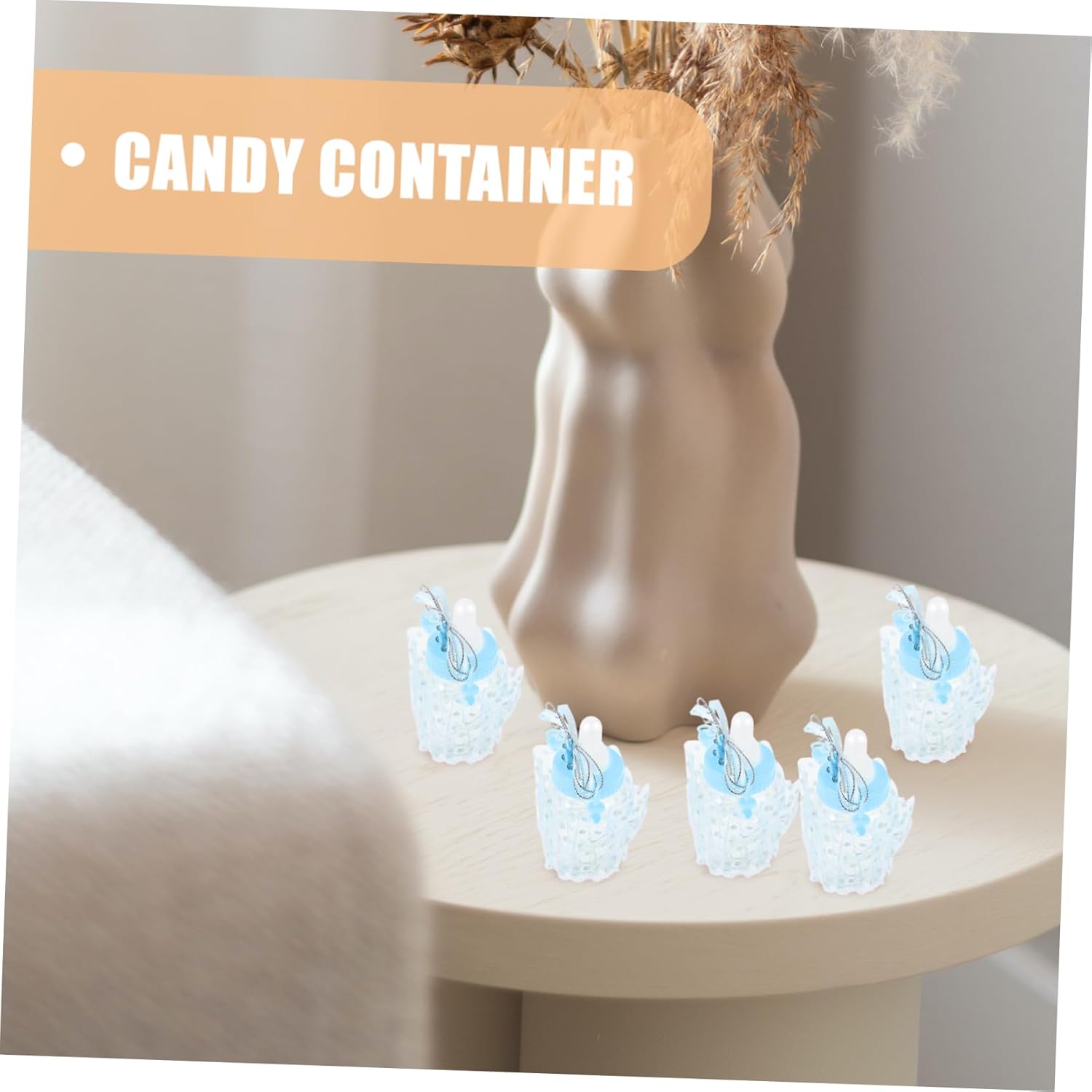 12pcs Bottle Shaped Candy Boxes for Shower Favors and Party Treats