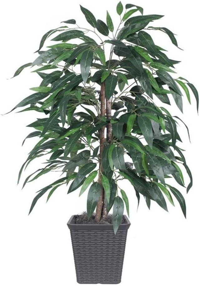 Vickerman 4 Foot Artificial Mango Bush with Basket
