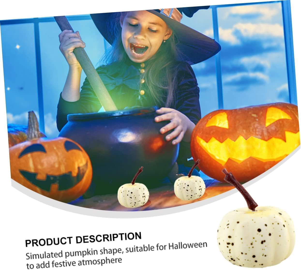 Garneck 20pcs Mini Artificial Pumpkins for Halloween Decorations