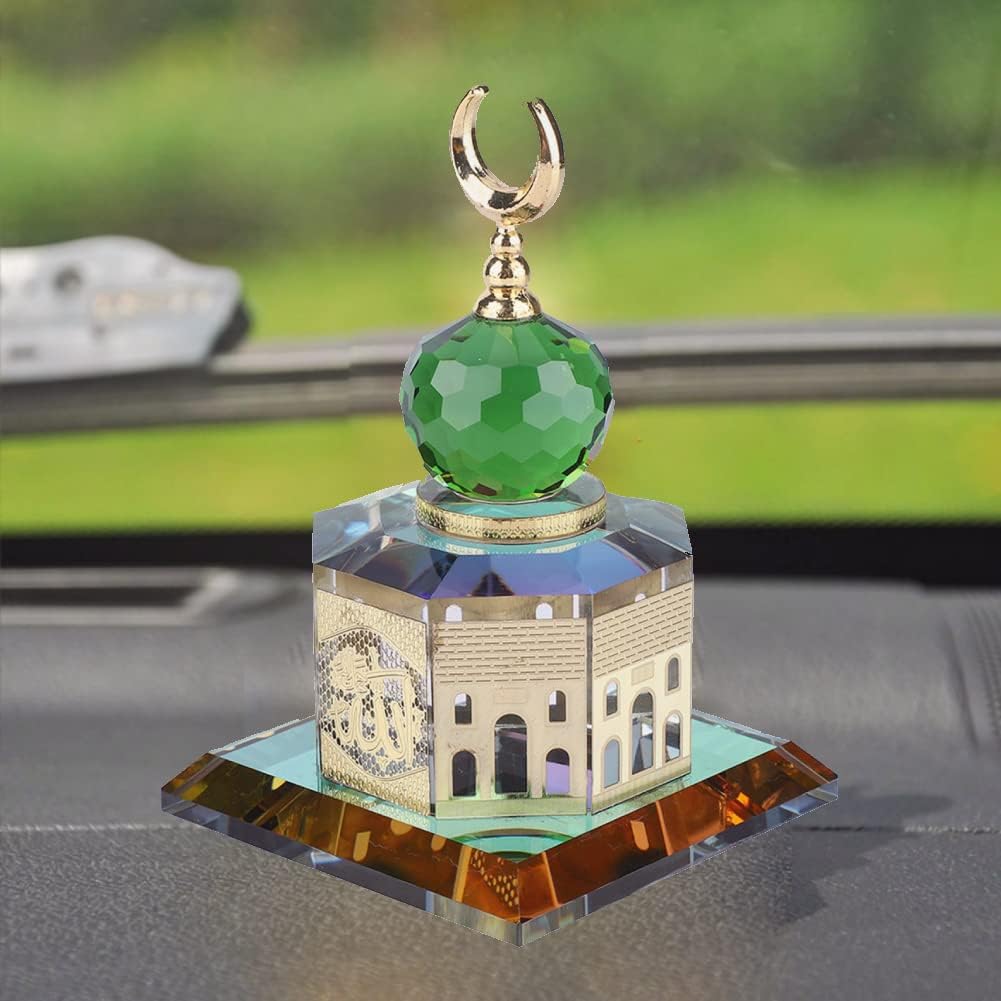 Gilded Al-Aqsa Mosque Miniature Model Crystal Decoration